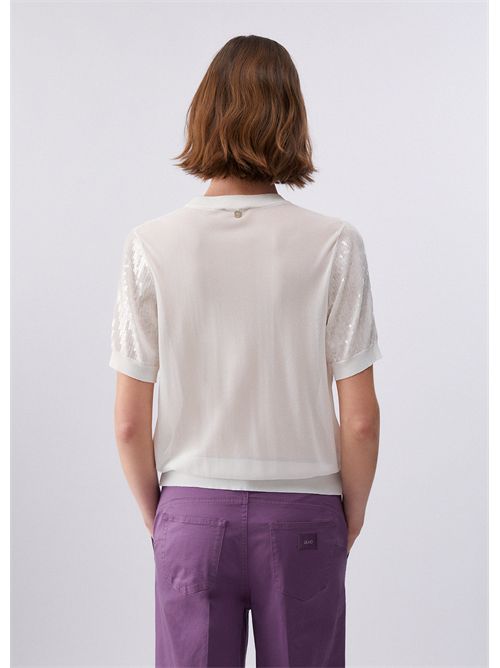 Top con paillettes LIU JO | WA6216MA68R/P9691